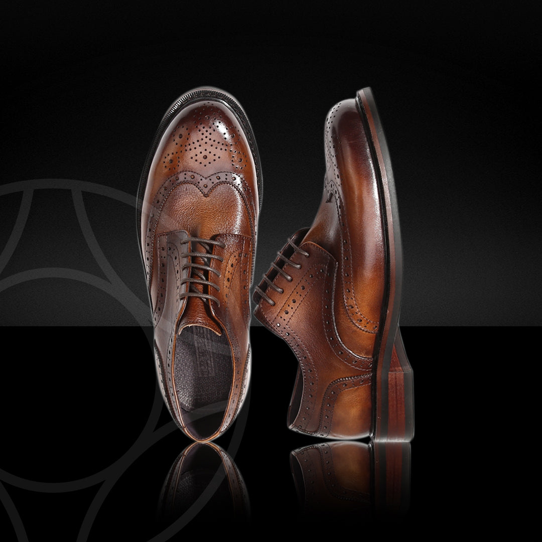 DIEGO Classic Derby Leather Shoes